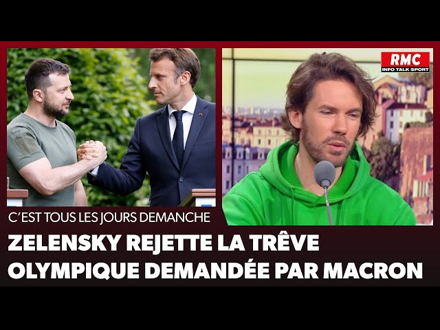 ⁣Arnaud Demanche : Zelensky rejette la trêve olympique demandée par Macron