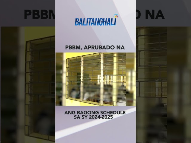 ⁣Aprubado na ni PBBM ang bagong schedule ng school year 2024-2025 #shorts | BT
