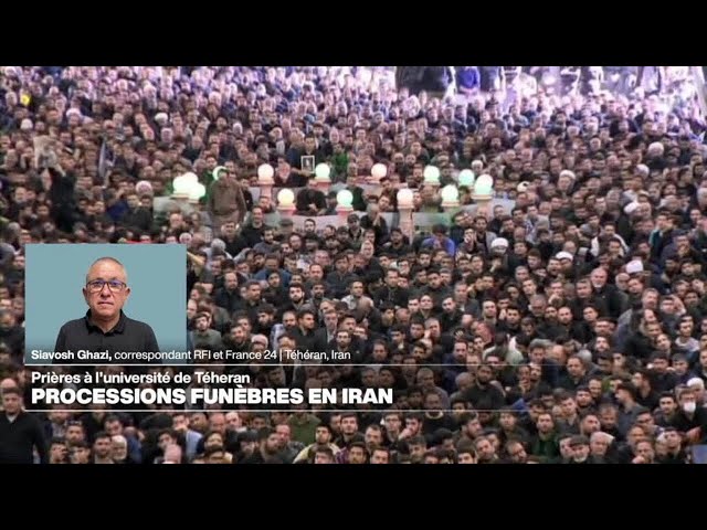 ⁣Funérailles du président Raïssi : "c'est la foule des grands jours à Téhéran" • FRANC
