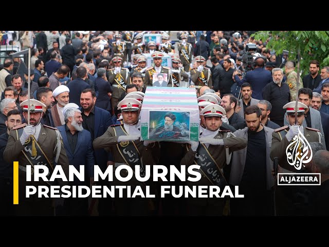 ⁣State funeral for Iran's late President Ebrahim Raisi is underway in Tehran