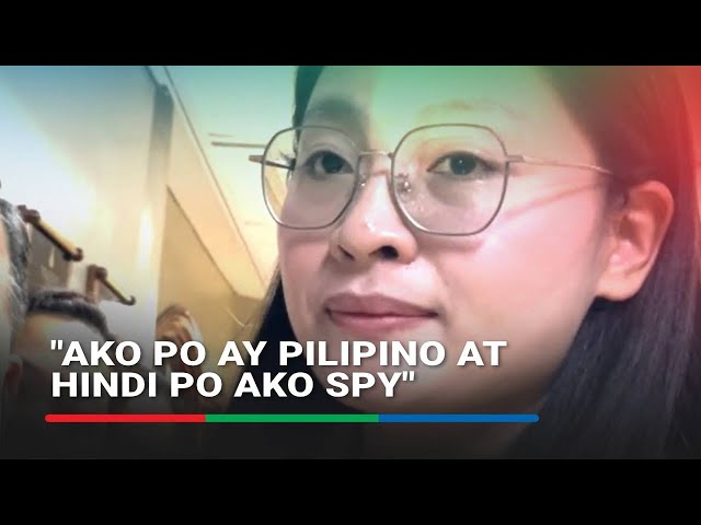 ⁣Mayor Alice Guo: "Ako po ay Pilipino at hindi po ako spy" | ABS-CBN News