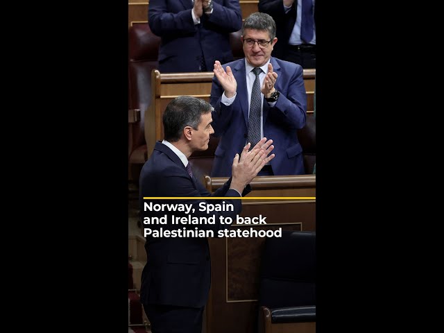 ⁣Norway, Spain and Ireland to back Palestinian statehood | AJ #shorts