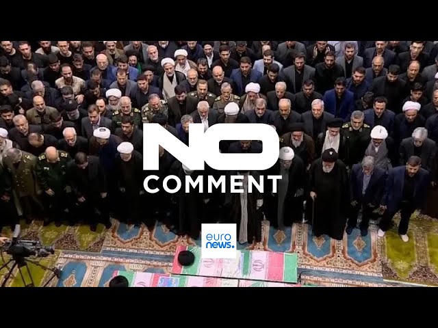 ⁣NO COMMENT: El líder supremo de Irán preside el funeral del presidente Raisí