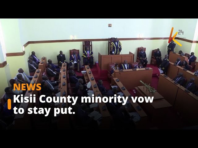 ⁣Kisii County minority vow to stay put.