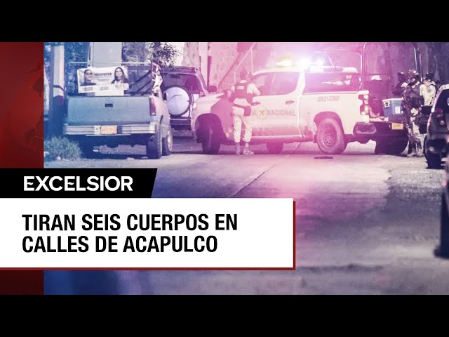⁣Jornada violenta en Acapulco con el hallazgo de seis cuerpos abandonados