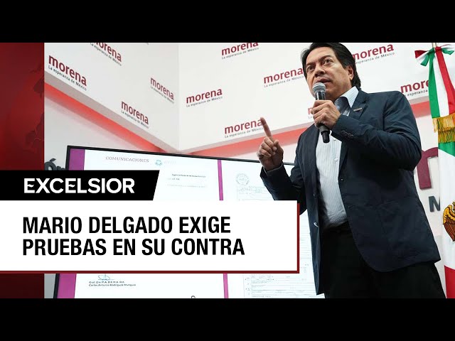 ⁣Mario Delgado reta a Xóchitl a presentar pruebas en su contra sobre huachicol