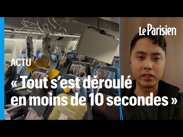 ⁣« Des têtes ont traversé les plafonds » : traumatisé, un passager du vol Londres-Singapour raconte