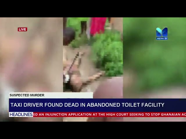 ⁣Taxi driver found dead in abandoned toilet facility