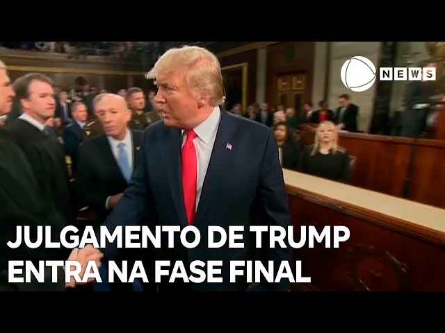 ⁣Julgamento de Donald Trump entra em fase final