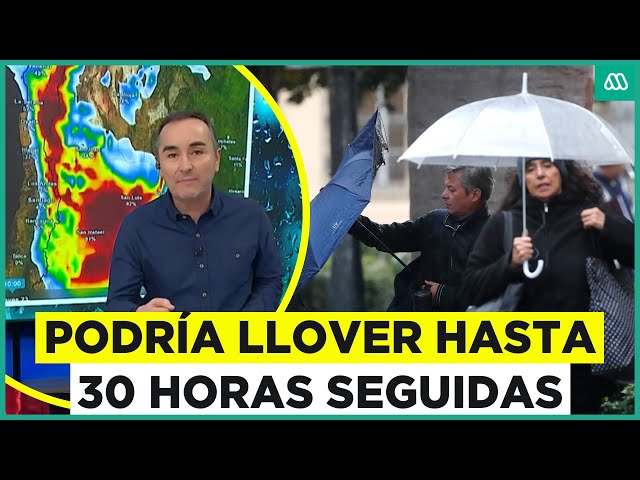 ¡Hasta 30 horas de lluvia!: Se intensifica el sistema frontal en la zona central