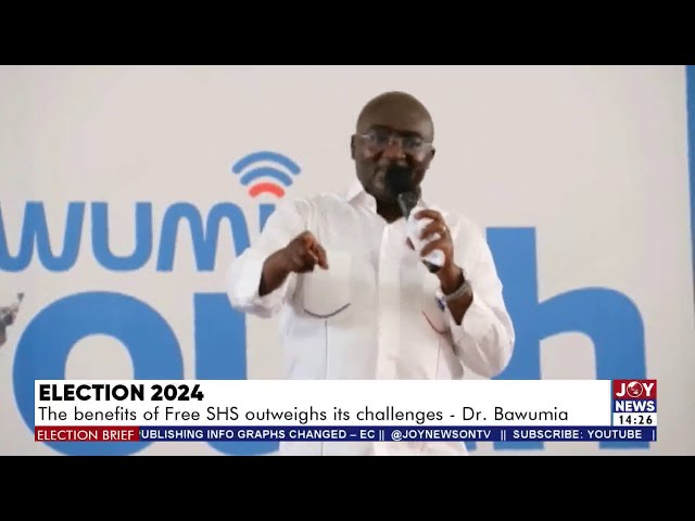 ⁣Election 2024: The benefits of free SHS outweigh its challenges Dr Bawumia