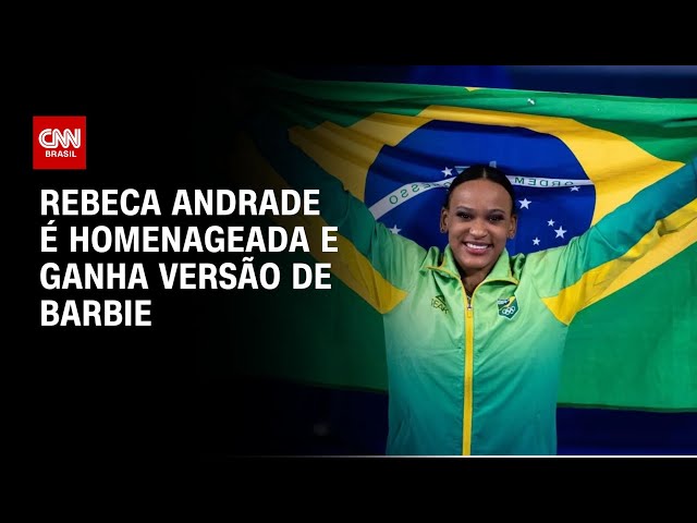 ⁣Rebeca Andrade é homenageada e ganha versão de Barbie | Live CNN