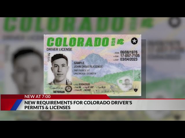 ⁣New requirements for Colorado drviers who want a license