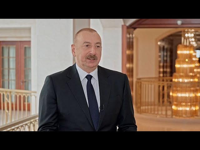 ⁣Aserbaidschans Präsident Aliyev fordert Ölförderländer auf, gegen die Klimaprobleme mehr zu zah…