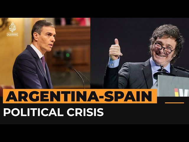⁣What is the dispute between Spain and Argentina’s leaders?