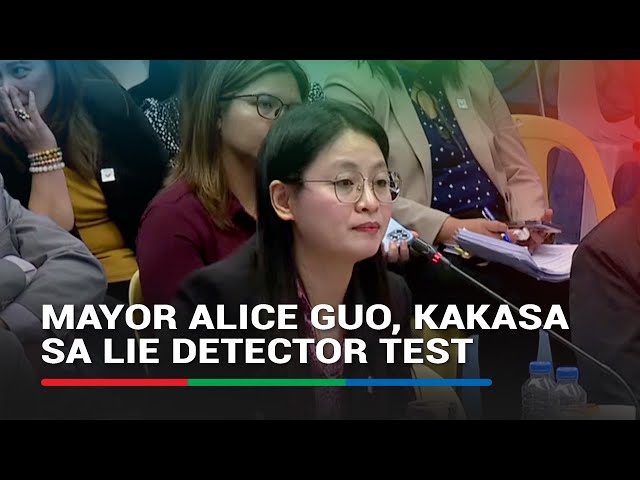 ⁣Mayor Alice Guo, kakasa sa lie detector test | ABS-CBN News
