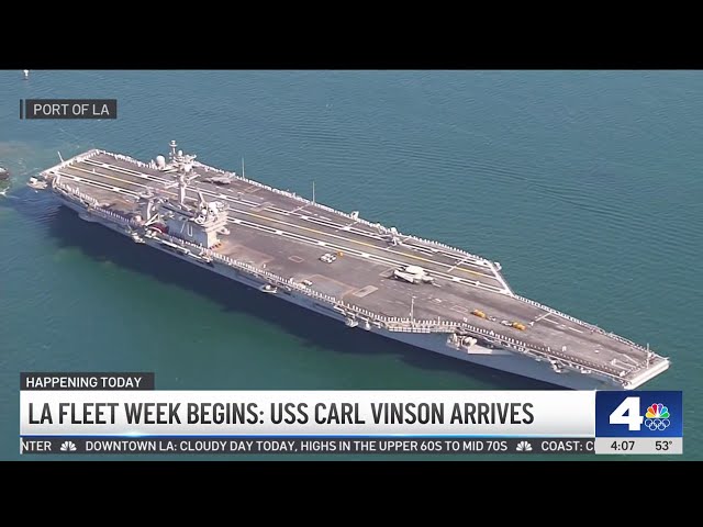 ⁣Fleet Week sails into LA with a special arrival