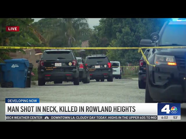 ⁣Man shot and killed in Rowland Heights