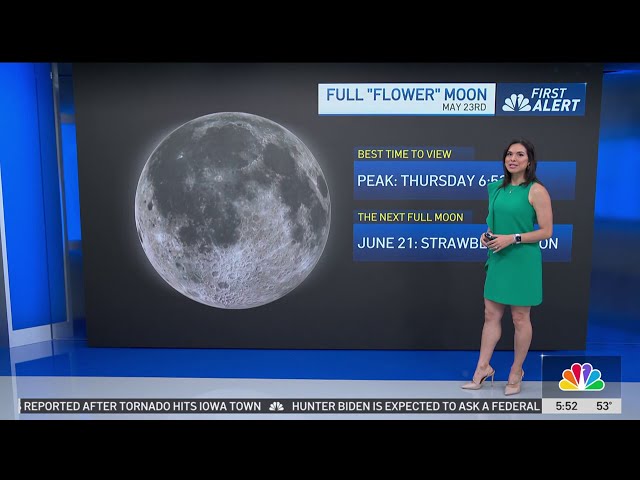 ⁣First Alert Forecast: Flower Moon