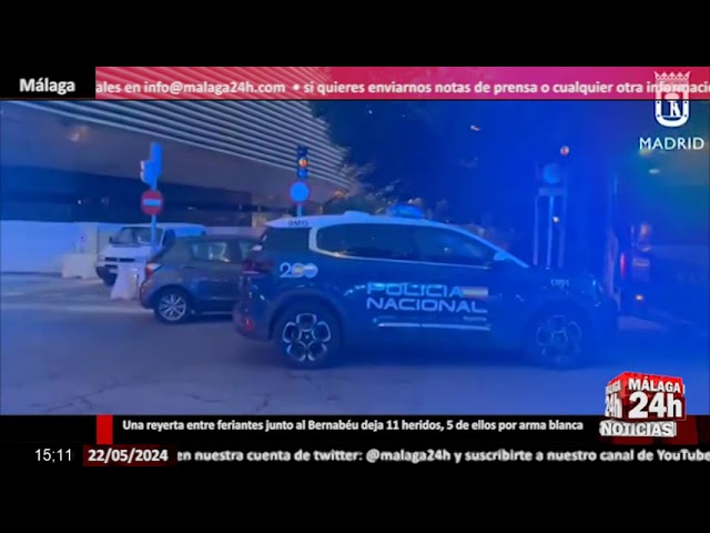 ⁣Noticia - Una reyerta entre feriantes junto al Bernabéu deja 11 heridos, 5 de ellos por arma blanca