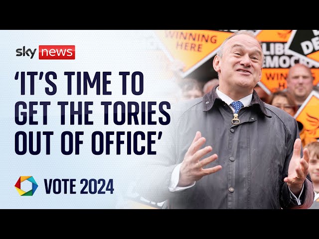 ⁣Tory government 'out of excuses' and 'out of time', Lib Dem leader says