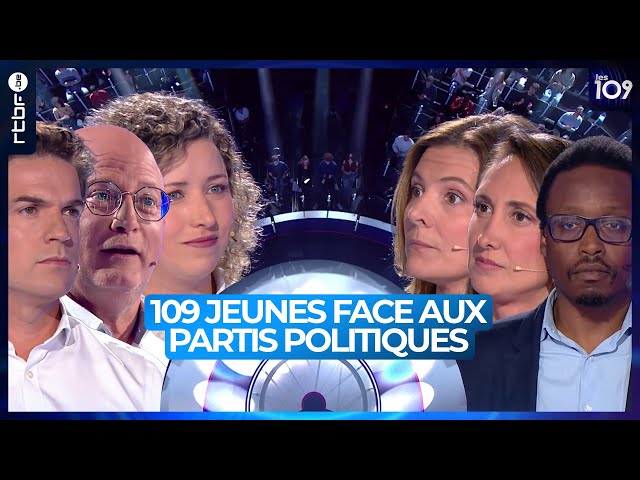 ⁣109 jeunes face aux partis politiques francophones pour les élections 2024 - Débat RTBF