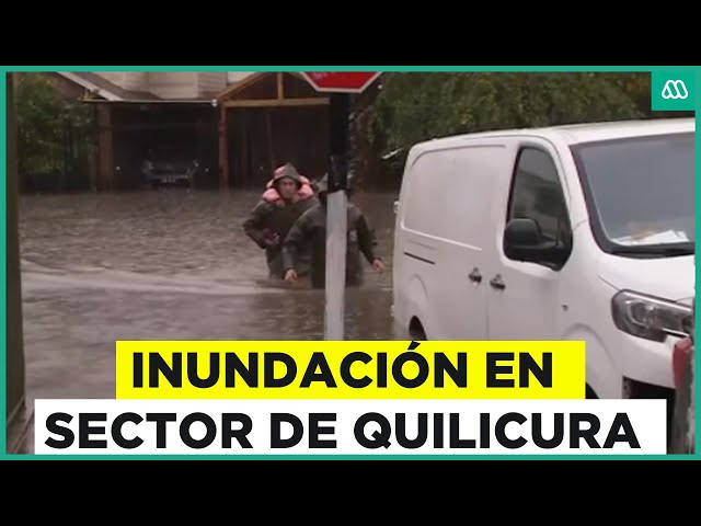 “Nadie aparece”: Molestia en vecinos de Quilicura por la inundación de sus casas