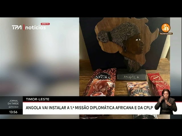 Embaixador de Angola em Timor-Leste entrega cartas figuradas