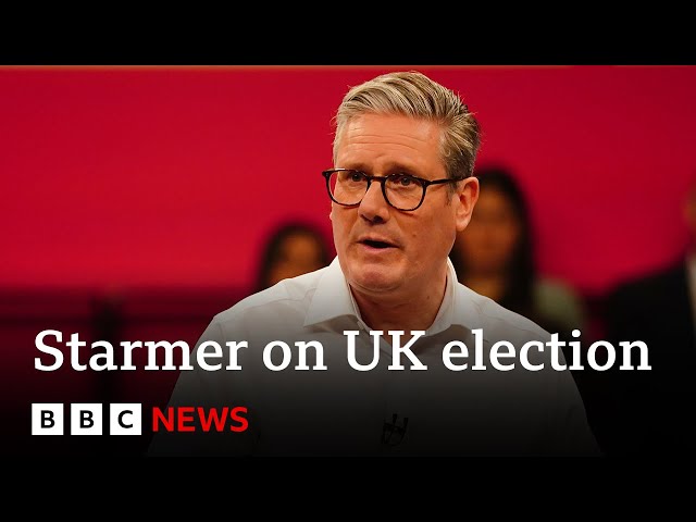 ⁣UK Labour leader Keir Starmer reacts to UK general election announcement | BBC News