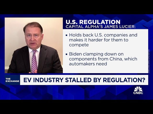 ⁣U.S. needs a new EV game plan in the next year, says Capital Alpha's James Lucier