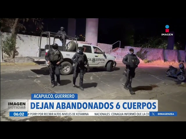 ⁣Abandonan seis cuerpos en la colonia Palmar de Carabali, Acapulco | Noticias con Francisco Zea