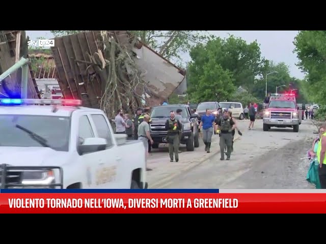 ⁣Violento tornado nell’Iowa, diversi morti a Greenfield
