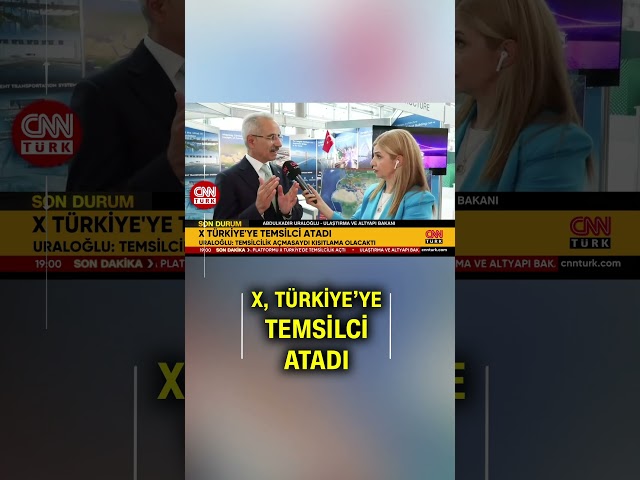 ⁣Bakan Uraloğlu CNN TÜRK'te Açıkladı: X Türkiye'de Temsilcilik Açtı