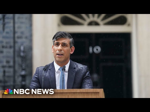 ⁣U.K. Prime Minister Rishi Sunak announces new general election
