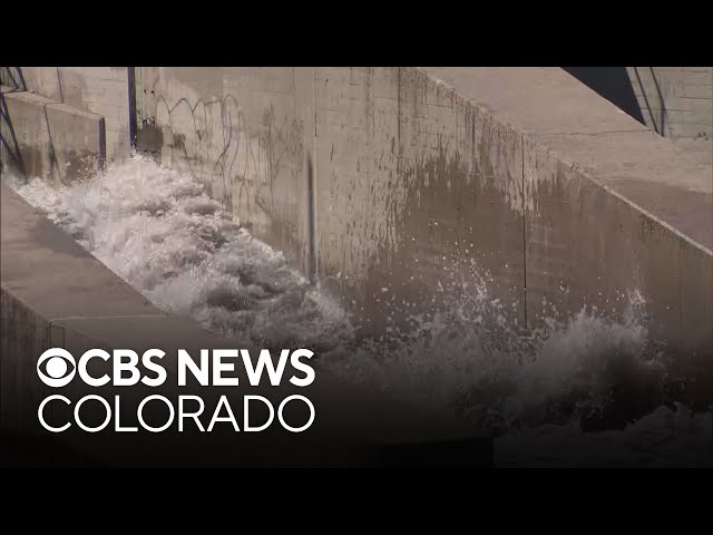 ⁣High water released from Cherry Creek Dam gates