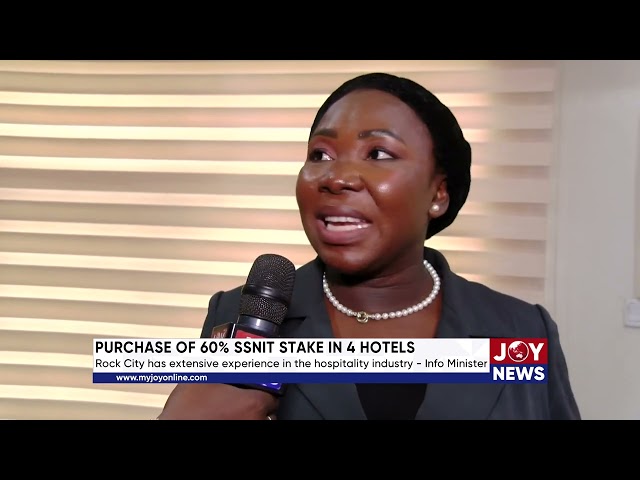 ⁣Rock City has extensive experience in the hospitality industry - Info Minister. #JoyNews