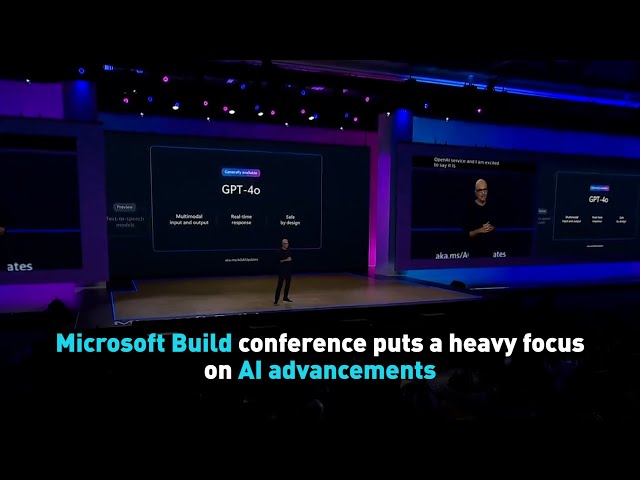 Microsoft Build conference puts a heavy focus on AI advancements