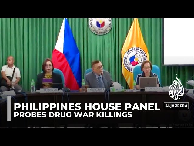 ⁣Philippines House panel probes drug war killings during Duterte’s term