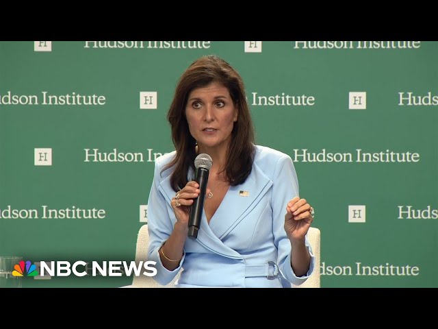 ⁣Nikki Haley says she 'will be voting for Trump' in 2024 election
