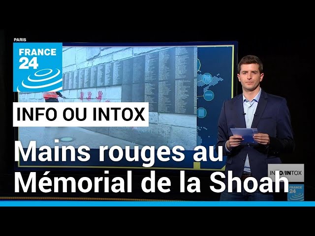 ⁣Mains rouges au Mémorial de la Shoah à Paris : ce que l'on sait sur une possible ingérence russ