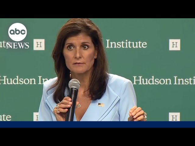 ⁣Nikki Haley says she will be voting for Trump