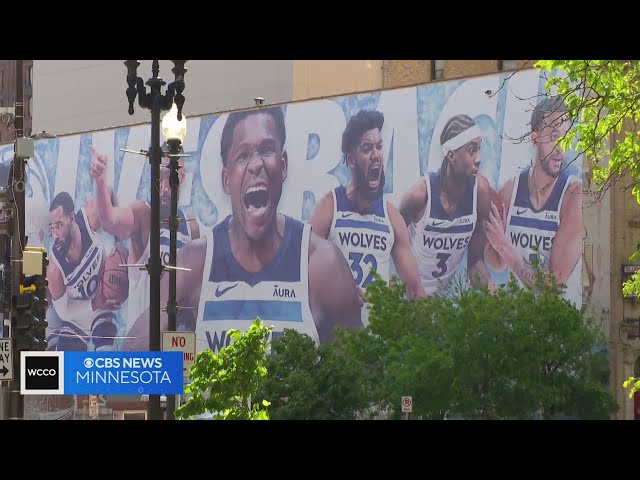 ⁣Wolves excitement sweeps over downtown Minneapolis