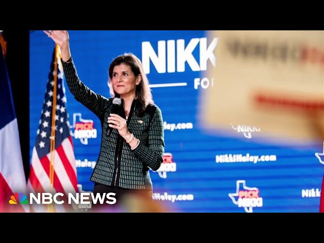 ⁣Nikki Haley says she'll vote for Trump