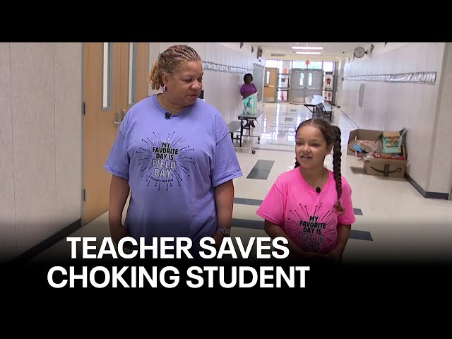 ⁣Cedar Hill elementary school teacher saves choking student's life