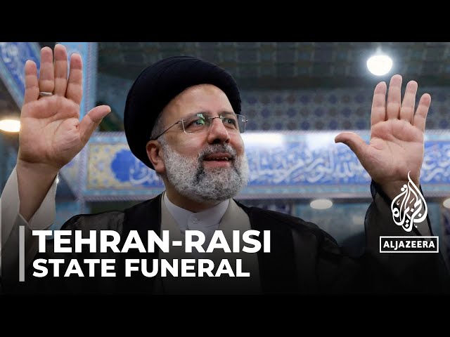 ⁣Thousands mourn in Tehran: Supreme leader officiating state funeral