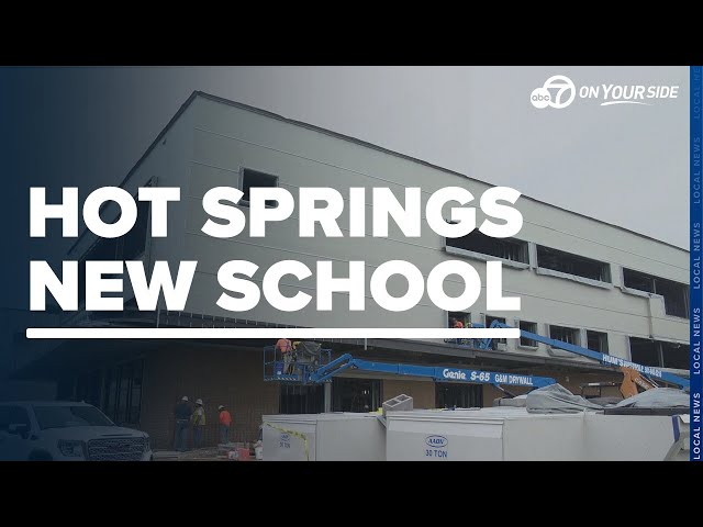 ⁣Construction underway and on time for new Hot Springs World Class High School