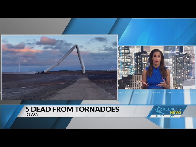 ⁣Five dead following Iowa tornados