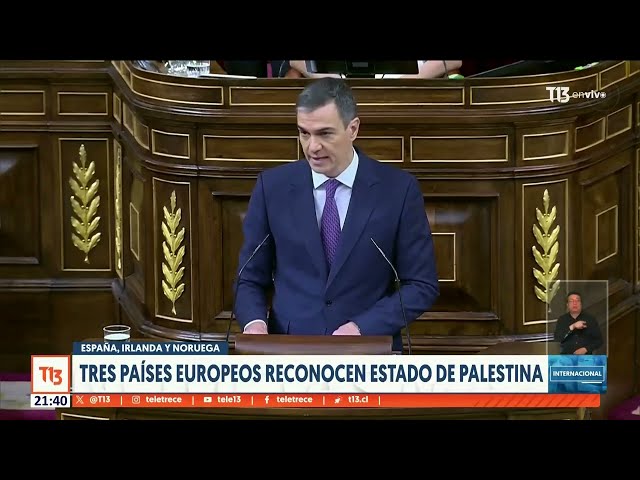 ⁣España, Irlanda y Noruega reconocerán a Palestina como Estado