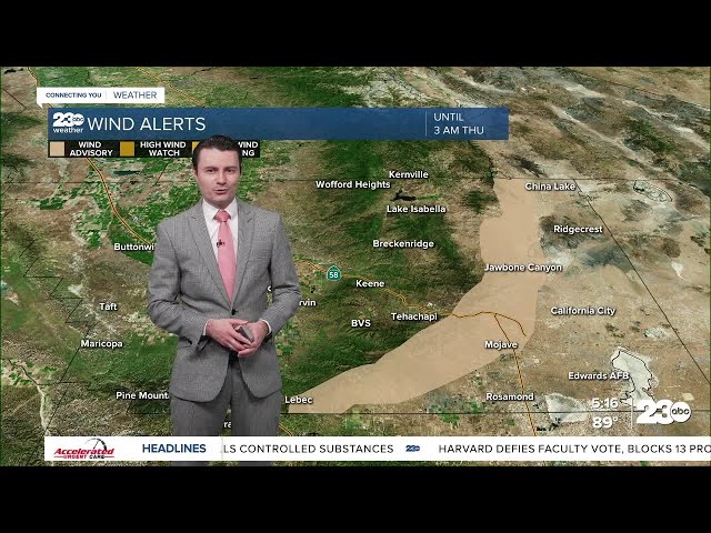 ⁣23ABC Evening weather update May 22, 2024