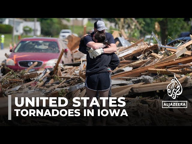 ⁣Tornadoes in Iowa: Residents survey the damage as more on the way